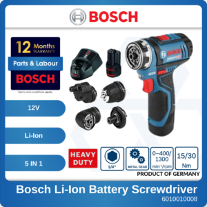 6010010008 GSR12V-15FC-HD Flexiclick 5in1 Bosch Li-Ion Battery Screwdriver 12V 06019F60L0 (1)