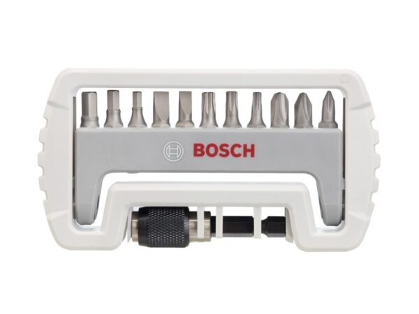 6020080871-BOSCH-12p 14in Bosch Magnetised Screwdriver Bit Set 2607017335 ||
