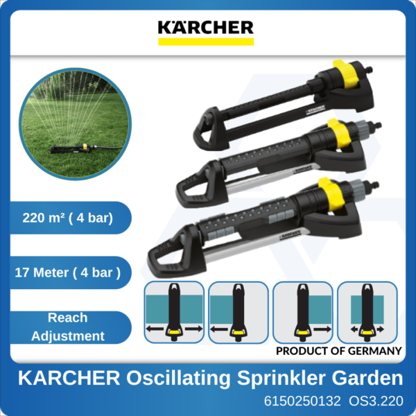 6150250132 OS3.220 Oscillating Sprinkler Karcher Garden Watering System 2.645-133 (1)