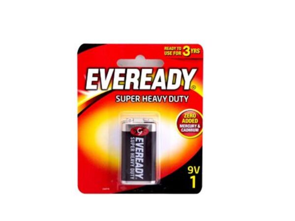 6080060054-ENERGIZER-1p 9V 1222BP1 6F22 Eveready Battery
