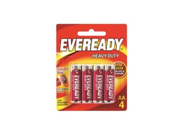 6080060071-EVEREADY-4p AA 1015BP4 1.5V R6 Eveready Battery