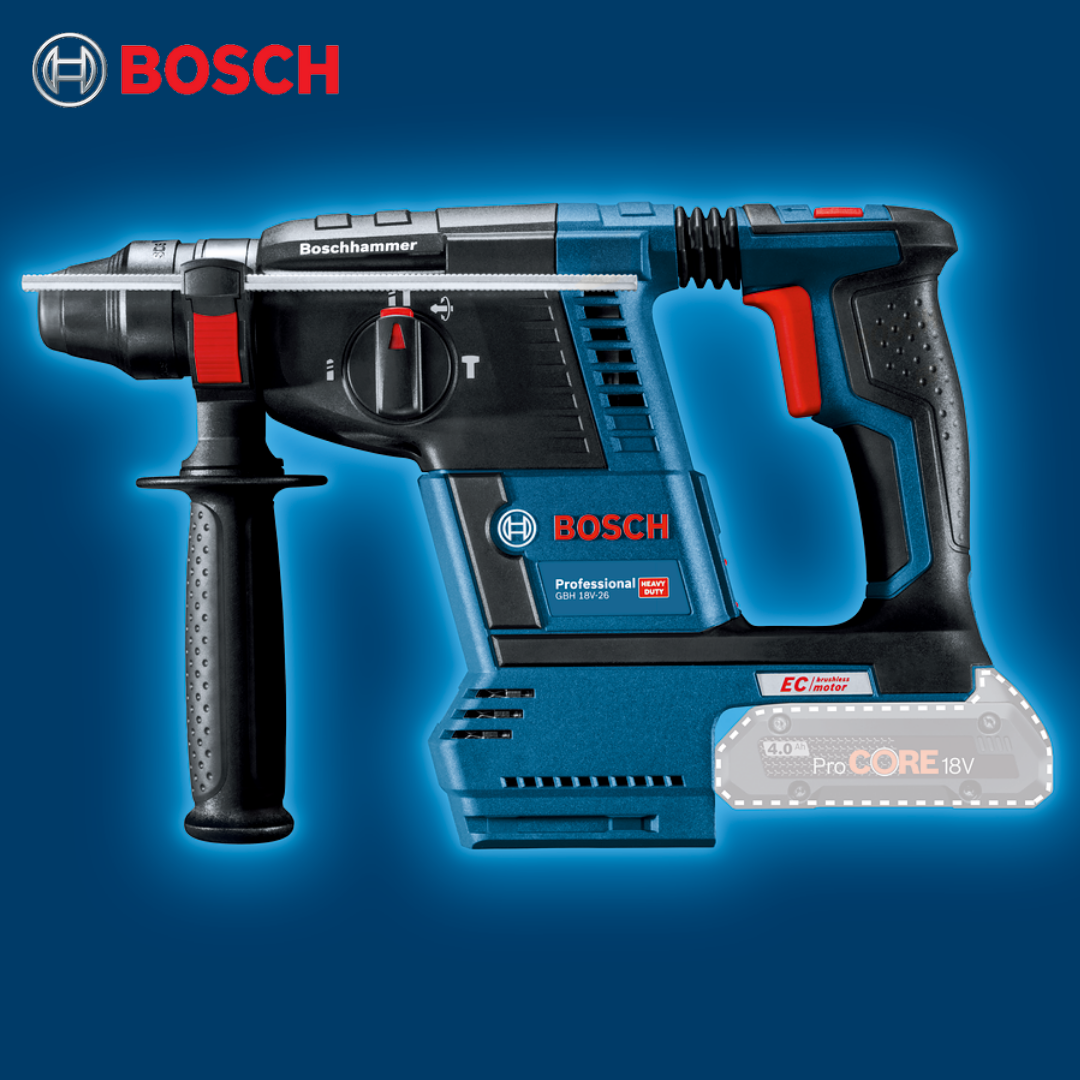 Bosch Solo Gbh18v 26 Hd Cordless Rotary Hammer Everything Csm