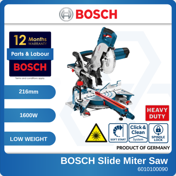 6010100090 GCM8SJL Bosch Slide Miter Saw 216mm 1600W 240V 17.3kg 0601B191L0 (1)