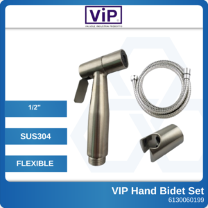 6130060199 V6666 SS304 VIP Hand Bidet With SS Flexible Hose (1)