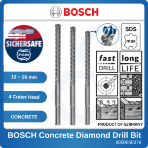 6050050348 Max-8 12x200340mm Bosch SDS Max Concrete Drill Bit 2608578602 (1)