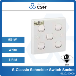 6120100009 5G1W E3512AR S-Classic Schneider Switch Socket 250V (1)