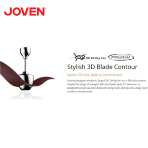 Joven DC Ceiling Fan, GX53 LED Light Kit, Remote Control