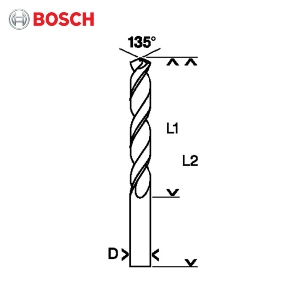 Bosch HSS-G Drill Metal