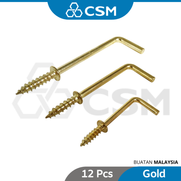 606012007305-CSM L-gold screw hooks 1 12'' 1 14'' 1'' 12'' 2'' 58'' [12pcs] (2)