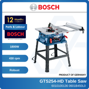 6010100136 - BOSCH GTS254-HD Table Saw 10 240V 1800W 0601B450L0 (1)