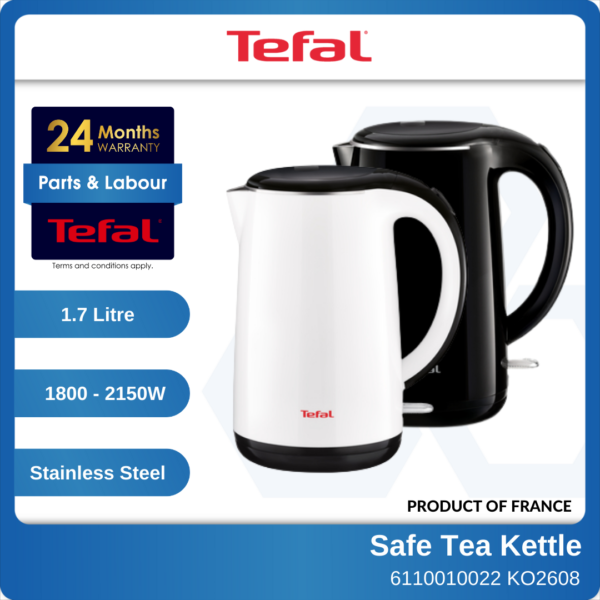 6110010079-TEFAL KO2608 KO2601 1.7L Black White Safe Tea Kettle (1)