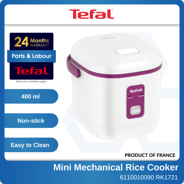 6110010090 RK1721 Tefal Mini Mechanical Rice Cooker (2 Cups)