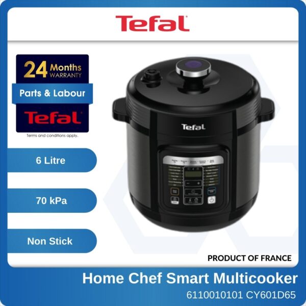 6110010101 TEFAL Home Chef Smart Multicooker Pressure Cooker CY601 CY601D With Stainless Steel Spherical Pot