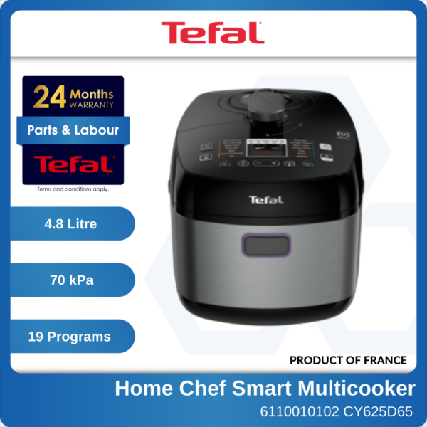 6110010102 TEFAL Home Chef Smart Pro Multicooker Rice Cooker Pelbagai Masakan Periuk Ajaib 5.0L CY625
