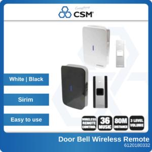 6120180332 AG8532B Ecobright Door Bell cw Wireless Remote 60Bx (1)