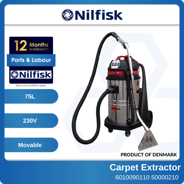 6010090110-NILFISK-CAR275-EU Nilfisk Viper Carpet Extractor 75L 230V 5060HZ 50000210 (1)