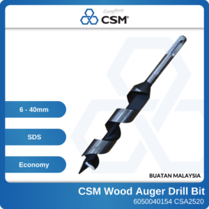 6050040154-CSM-CSA2520-25x200mm SDS CSM Wood Auger Drill Bit (1)