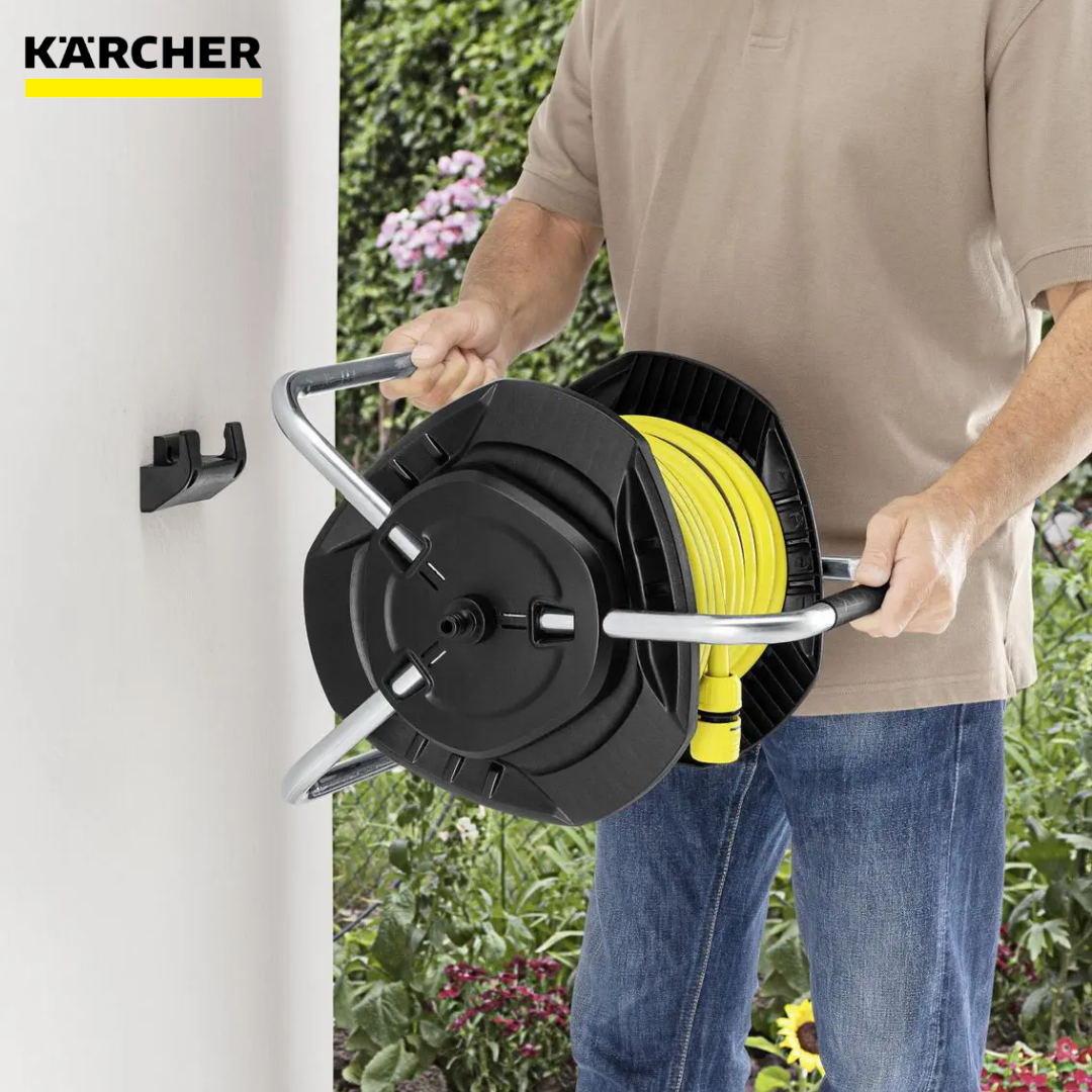 CLEAR STOCK] KARCHER Wall Mounted Hose Reel HR25 / Premium Hose Reel  Watering Storage Station Removable Hose Drum HR7 - Everything CSM