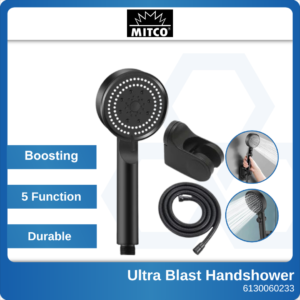 MITCO MH2023BK MH2023 Black Ultra Blast Handshower Set 6130060233 6130060234 (1)