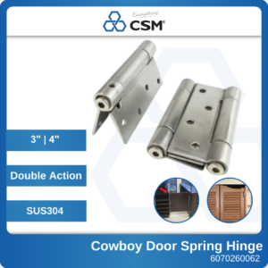 6080140616 CDH0320-SS 3x2.0mm Cowboy Door CSM SS304 Double Action Spring Hinge (1)