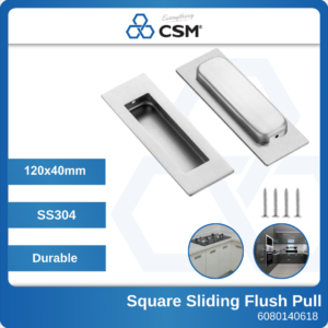 6080140619 CFP0402-SS 2p Square CSM SS304 Sliding Flush Pull 125x51mm (1)