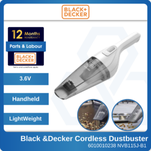 6010010238 NVB115J-B1 Black &Decker Cordless Dustbuster (1)