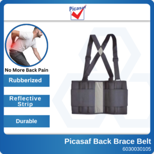 6030030105 NSBSB708-S Picasaf Back Brace Belt with Reflective Strip 37-43in (1)
