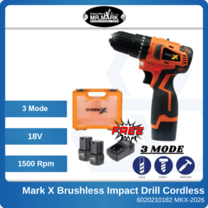6040120157 MKX-20266-18.0V Mark X Brushless Impact Drill With 3 Mode (1)
